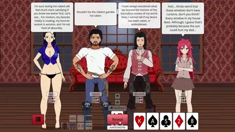Strip Poker Night at the inventory: Robin, Raynor, Dunban, Mari