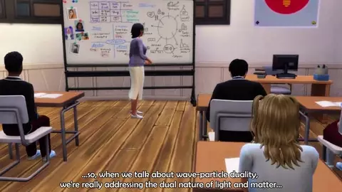 The cheerleader needs tutoring