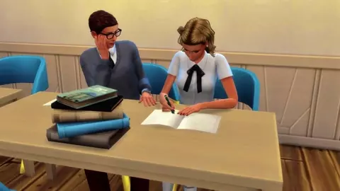 The cheerleader needs tutoring