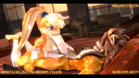 Lola Bunny gets impregnated in a Club