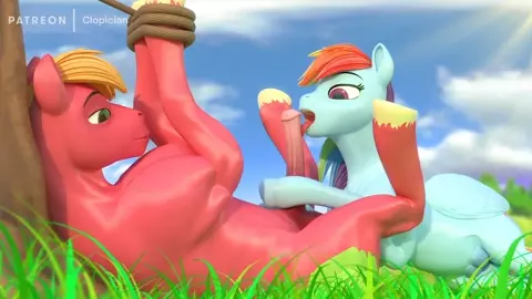 Clopician - Rainbow Dash Sucks Off Big Mac