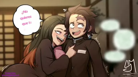 Nezuko Relieves Tanjuro's Stress [Sub Spanish]
