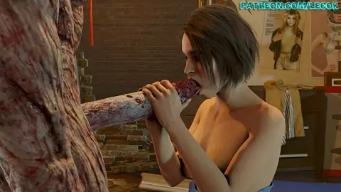 Jill Valentine likes it big!