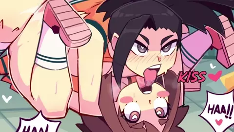 Pixzapix Momo x Uraraka Queefy Mating Press
