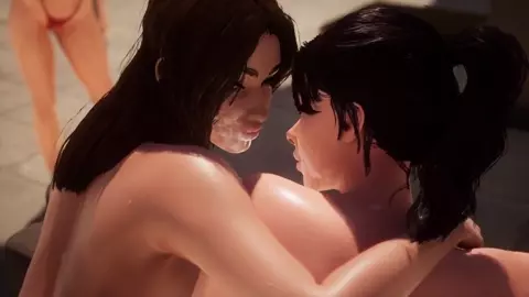 ALIEN ORGY with cum-covered whores!