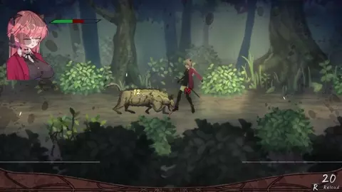 Vivi and the magical island - Vivi attacked by hyena.