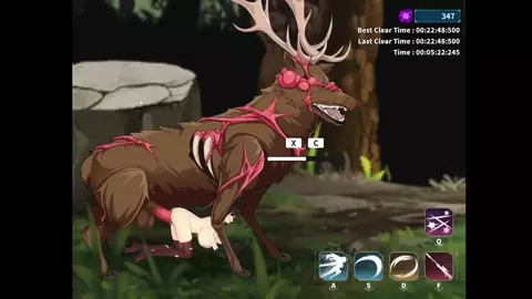 Project SENA - Giant Deer pounds Sena pussy.