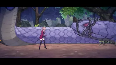 Vivi and the magical island - Monaca attacked by Serpent.