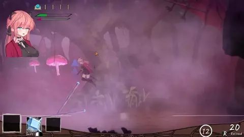 Vivi and the magical island - Vivi attacked by oversized bats.