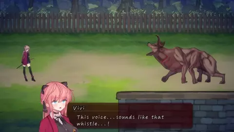 Vivi and the magical island - Vivi attacked by cow livestock.