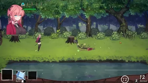 Vivi and the magical island - Vivi attacked by reptiles.