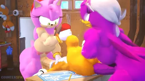 Tails Smashed by Amy and Wave