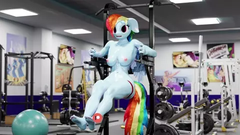 Rainbow Dash Workout Gym