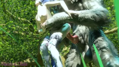 Meteion knotted by Werewolf [Sharlean tails]