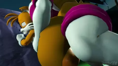 Rouge fucking Tails from behind
