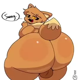 Thicc eevee shakes his butt