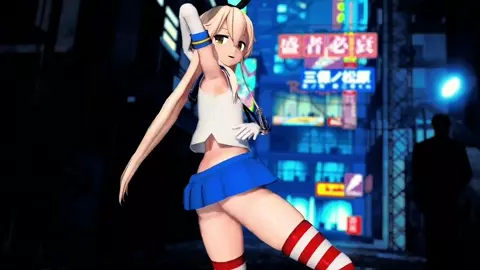 Shimakaze - Chocolate Cream [MMD R18] GenesisMMD