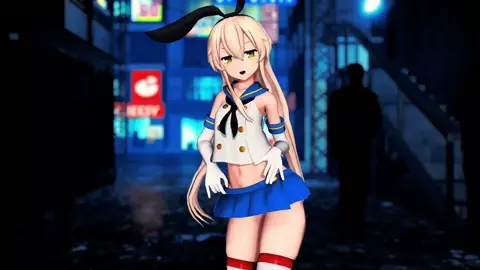 Shimakaze - Excuse me (ver. 2) [MMD R18] GenesisMMD