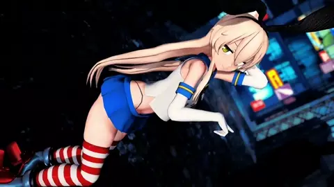 Shimakaze - Excuse me (ver. 2) [MMD R18] GenesisMMD