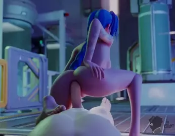 Slutty Jinx riding nude ;p