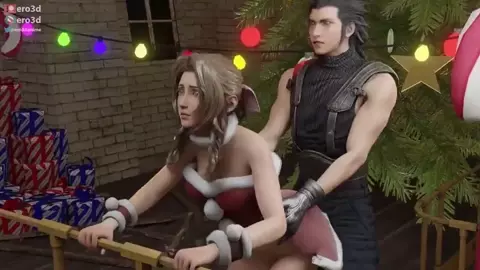 Aerith fucked by Zack on Christmas
