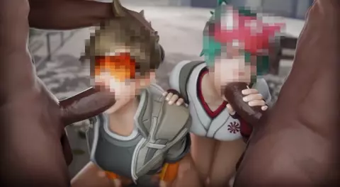 Kiriko & Tracer [Blacked][Aphy3D] Censored