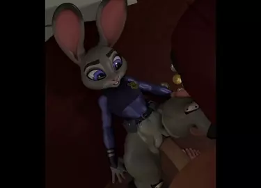 Deadpool gives Judy Hopps Maximum effort