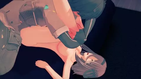 snowbreak haru leg lift on Ajutant shoulder close shot camera