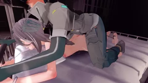 snowbreak haru captured on bed Camera position 3