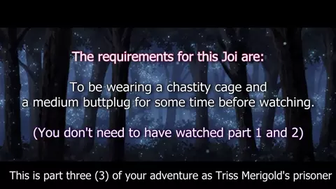 The perfect anal-slut training by Triss Merigold - Part 3 Chastity release! (Preview)