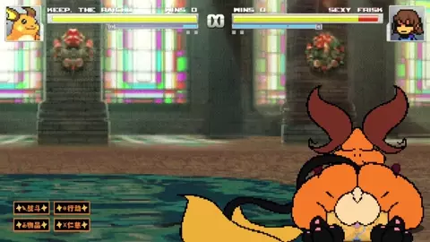 Frisk from undertale gets banged by various pokemons