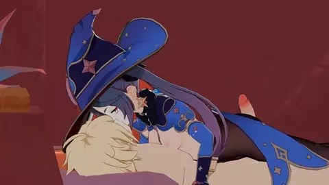 Mona's Thigh-Job (Genshin Impact)