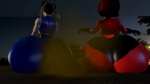 Chun Li Vs Helen Parr Stanky Booty battle