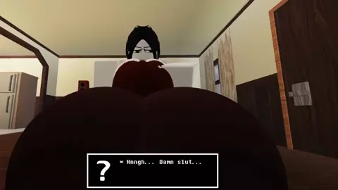 Frisk gets raped by a hung futanari in roblox