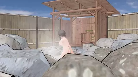 Toyota Nono Anime girl in Hot Springs.