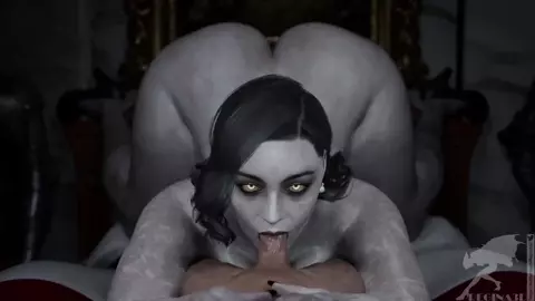 Alcina Dimitrescu Blowjob POV - Regina3D