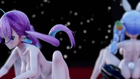 (Aqua, Mel & Pekora) Orgy Party (Naked) [ブラン]