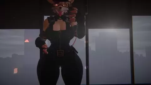 this cop is showing her stuff