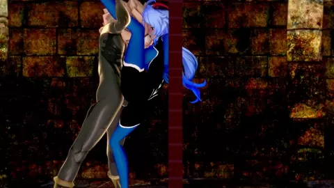 Transform into Ganyu and Keqing, who were defeated and raped by the hilichurls