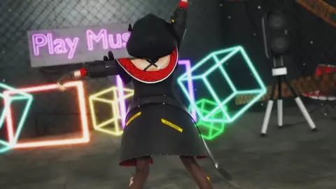 Cute orca Chloe takes everything off