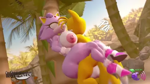 Blaze and Tails in Oasis