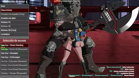 Pure Onyx Fem cop wraxe standing