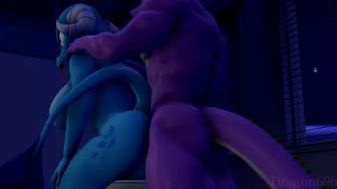 Spike and Ember anal