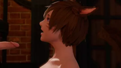 Miqo'te Deepthroat Practice