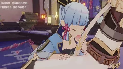 Ayaka x Aether 4k (Loonoosh)