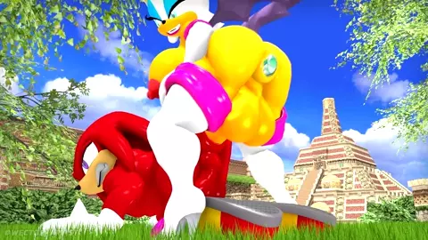 Futa Rouge and Knuckles