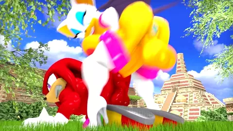 Futa Rouge and Knuckles