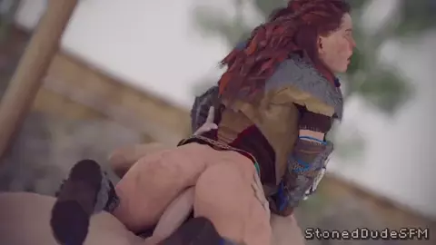 Aloy gets sidetracked during a hunt. [Stoneddude]