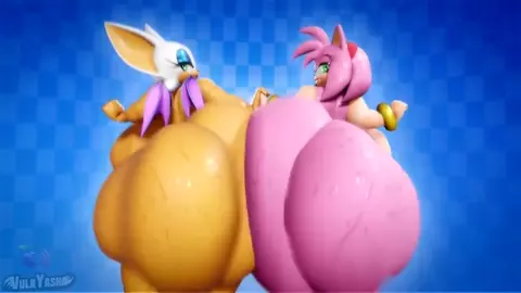 Rouge & Amy Ass Clapping Sonic