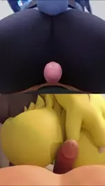 Furry Extended Assjob Compilation Vertical Splitscreen Only
